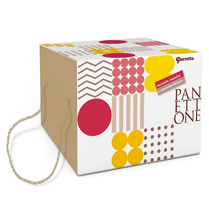 Perrotta Panettone Con Mela, Cannella, e Cioccolato Bianco (Cinnamon, White Chocolate)